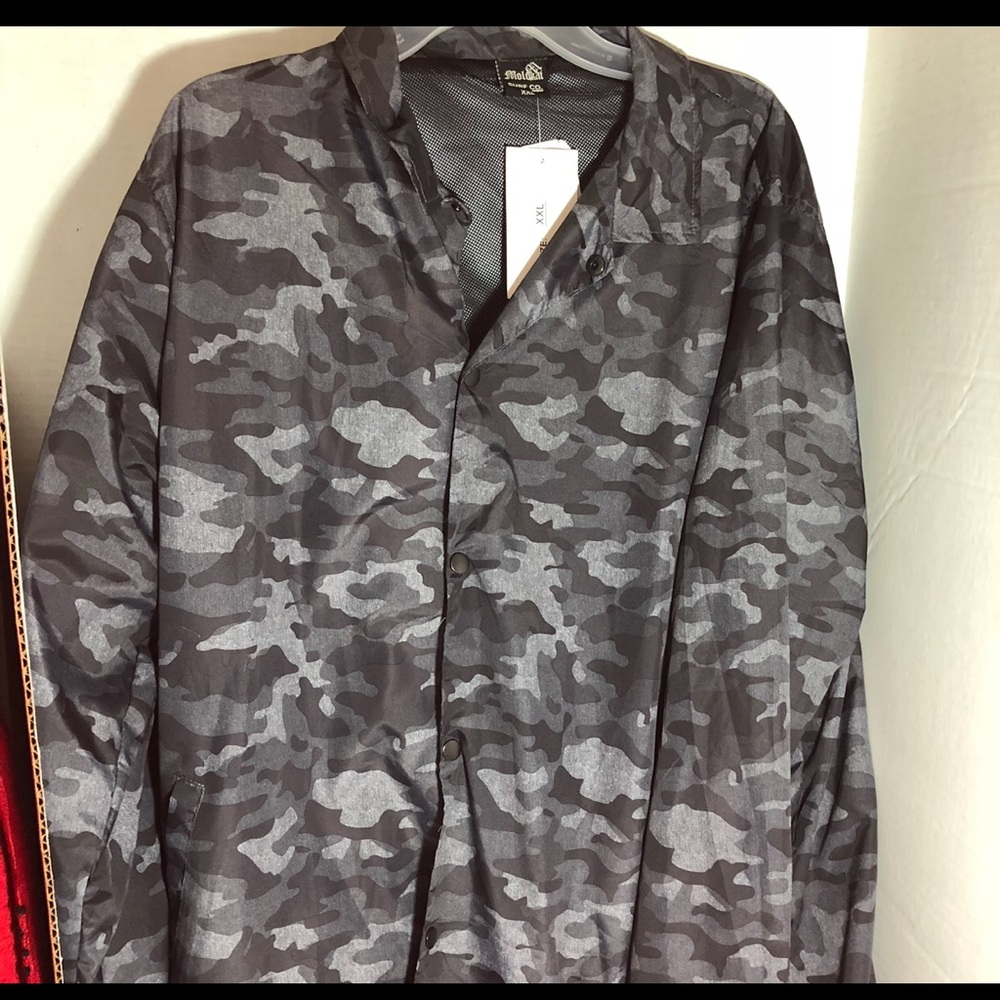 Camo men’s windbreaker jacket coach’s